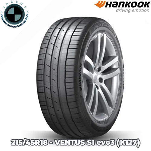 لاستیک هانکوک سایز ۲۱۵/۴۵R۱۸ مدل VENTUS S۱ evo۳ (K۱۲۷)