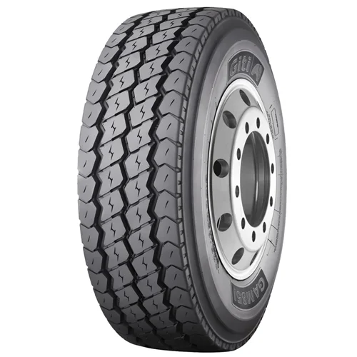 لاستیک جی تی 385 محور فرمان کد GAM851 (پهنا 385، فاق 65، رینگ 22.5)