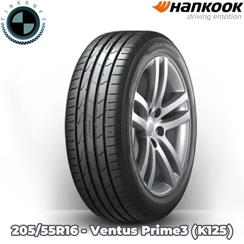 لاستیک هانکوک سایز ۲۰۵/۵۵R۱۶ مدل Ventus Prime۳ (K۱۲۵)