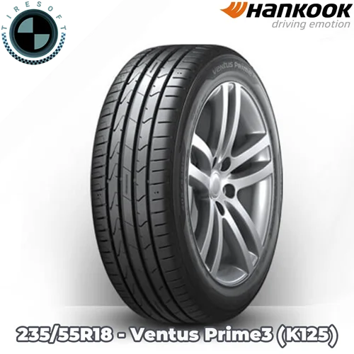 لاستیک هانکوک سایز ۲۳۵/۵۵R۱۸ مدل Ventus Prime۳ (K۱۲۵)
