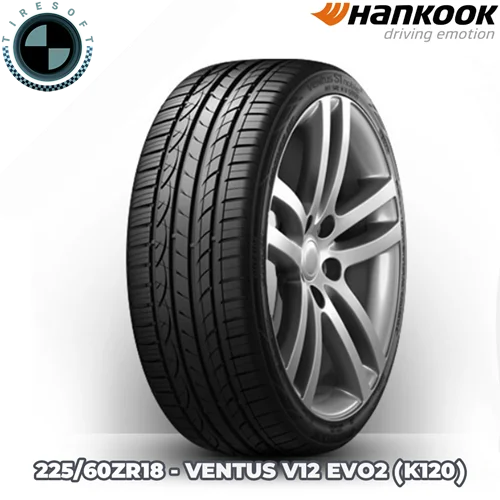 لاستیک هانکوک سایز ۲۲۵/۶۰ZR۱۸ مدل VENTUS V۱۲ EVO۲ (K۱۲۰)