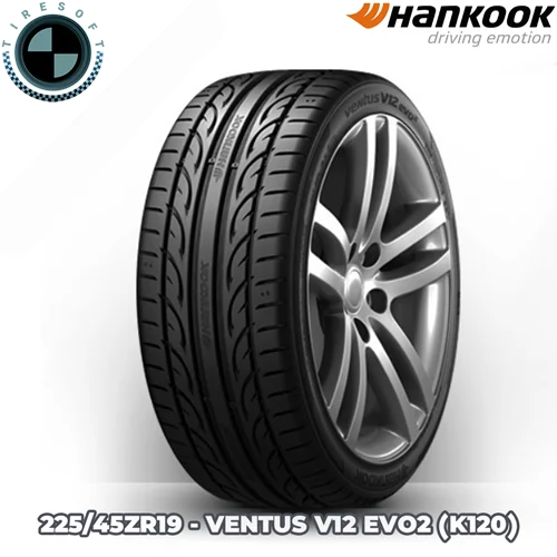 لاستیک هانکوک سایز ۲۲۵/۴۵ZR۱۹ مدل VENTUS V۱۲ EVO۲ (K۱۲۰)