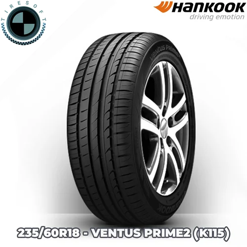 لاستیک هانکوک سایز ۲۳۵/۶۰R۱۸ مدل VENTUS PRIME۲ (K۱۱۵)