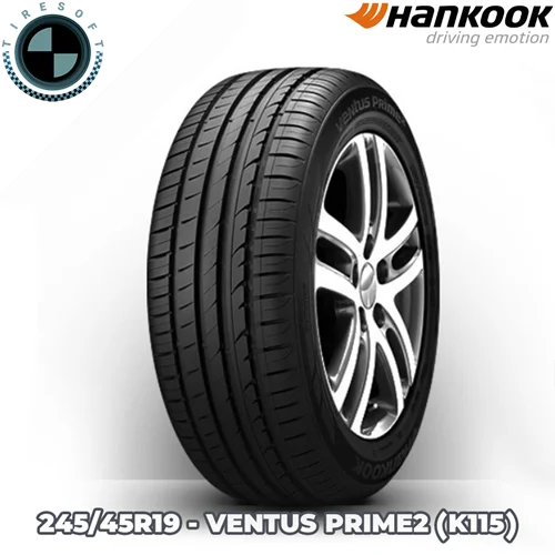 لاستیک هانکوک سایز ۲۴۵/۴۵R۱۹ مدل VENTUS PRIME۲ (K۱۱۵)